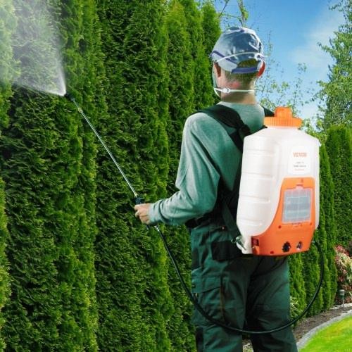 Battery Powered Backpack Sprayer 090 PSI Adjustable Pressure 4 Gallon
