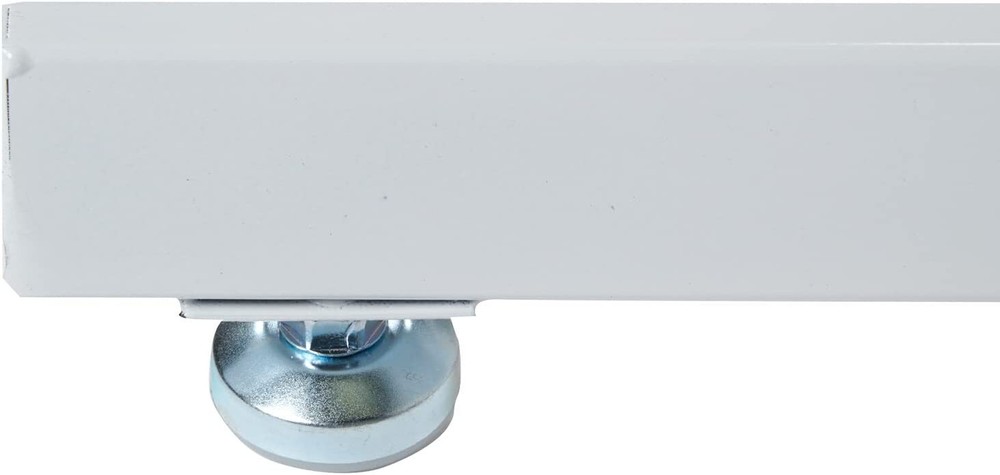 Gridwall Panel 2' x 6' Grid Wall Display White Panel Steel w 2 Legs