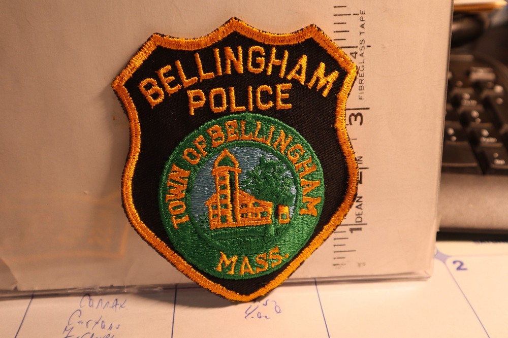 police patch  BELLINGHAM POLICE MASSACHUSETTS