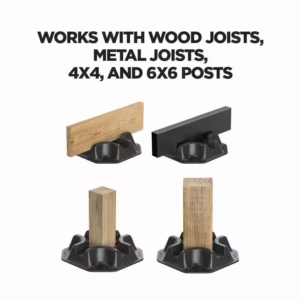 2.2 Lb. Deck Block for Joist and Post Foundation
