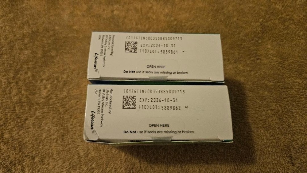 One Touch Ultra Test Strips 100 count 2 Boxes (200 Total)