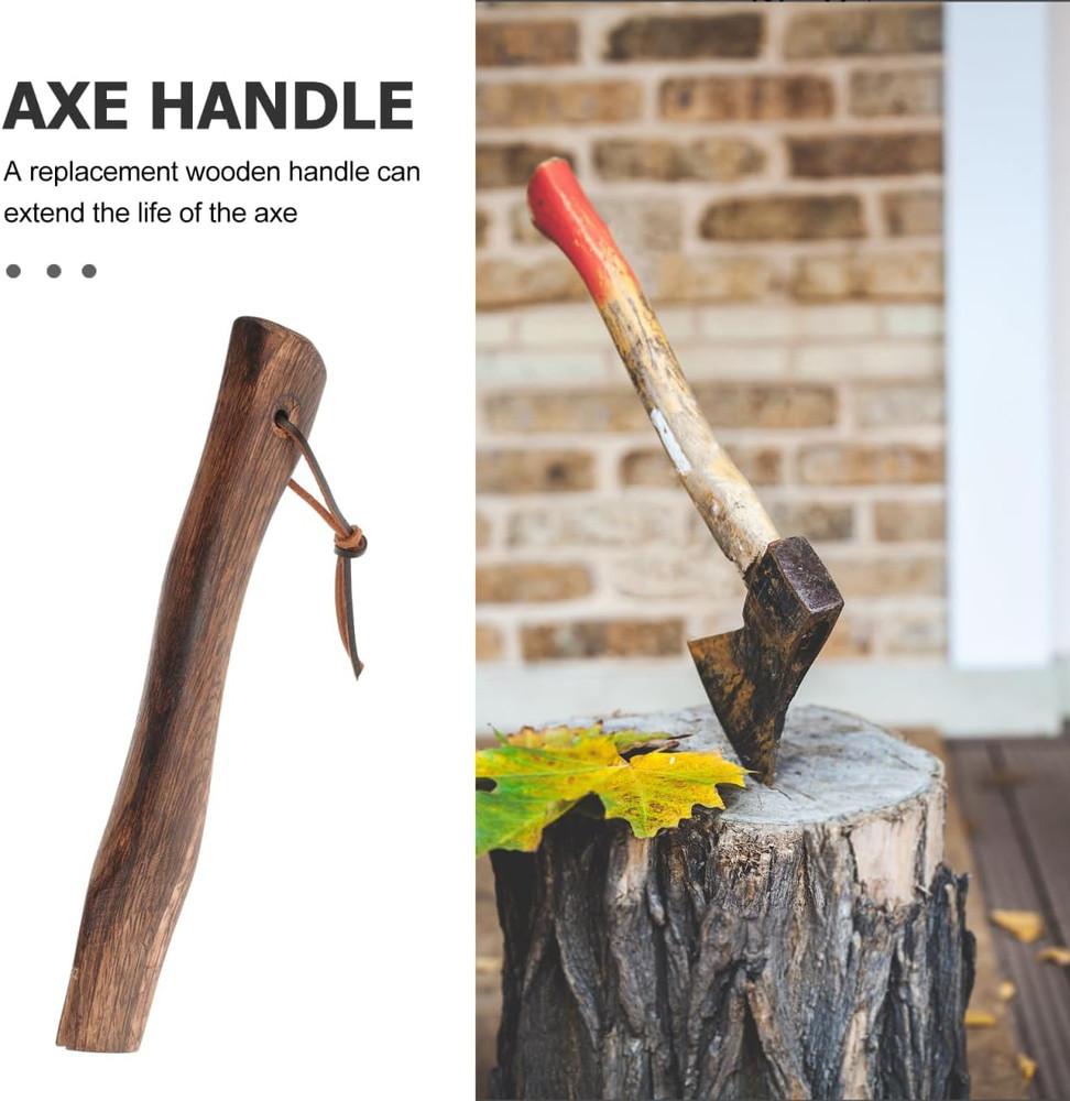 Wood Axe Handle Replacement Short Hatchet Handle 10.63 Inch Comfortable Grip Eas