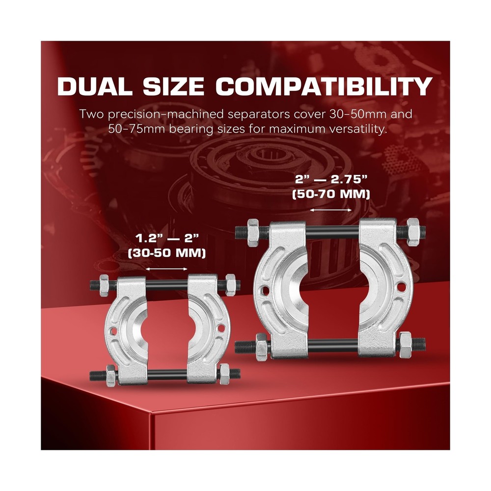 KOOPOOL Bearing Puller and Splitter Kit, Separator and Puller Set, Pinion Bea...