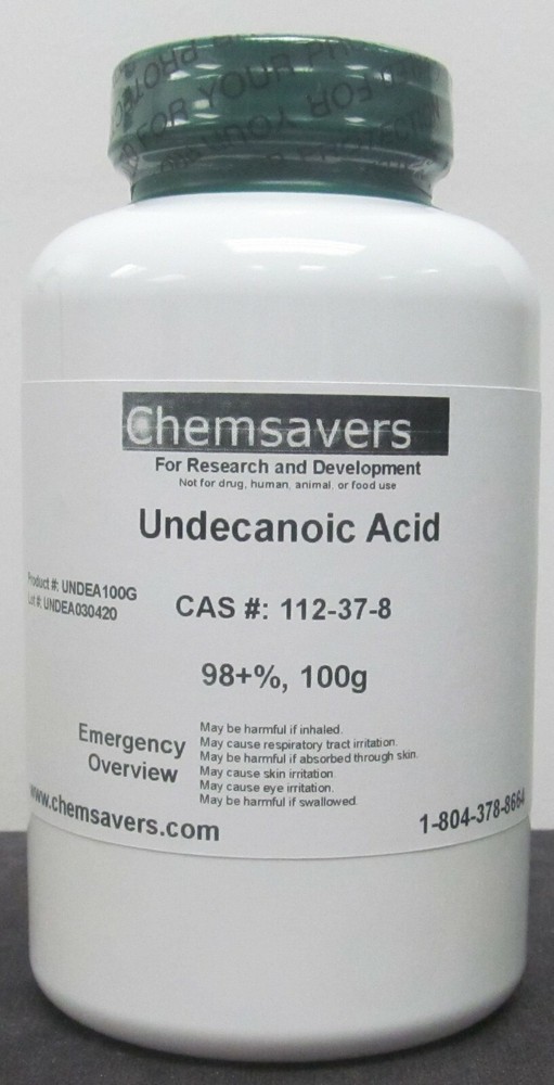 Undecanoic Acid, 98+%, 100g