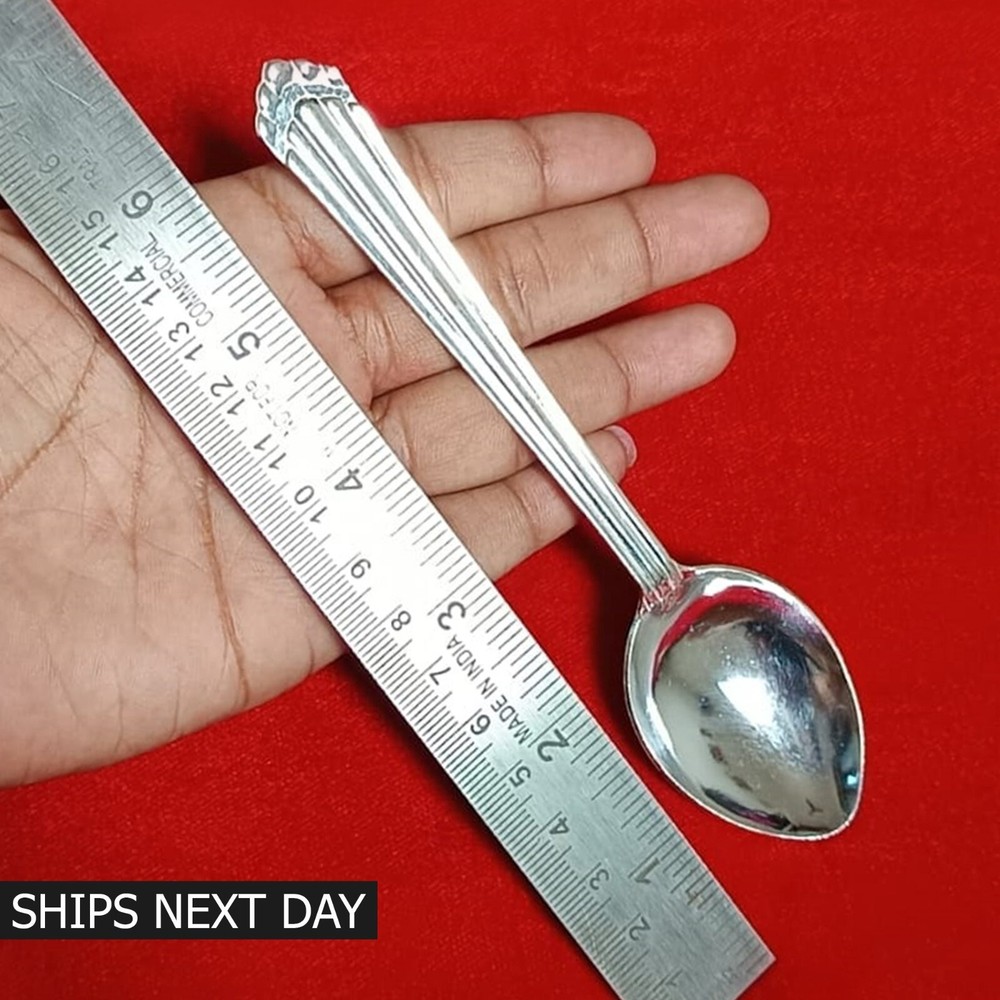 999 Pure Fine Silver Spoon Solid Flatware Silverware Serving Utensils Gift