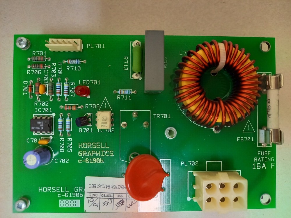 Kodak Mercury Developer/Dryer heater control board