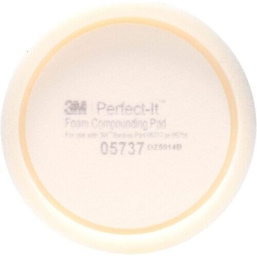 3M Perfect-It 05737 Single Sided Compound Pad, 8 in Dia, Hookit Attachment
