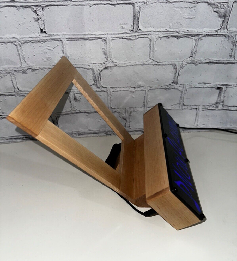 Handcrafted Wood Vinyl Record Stand Now Playing