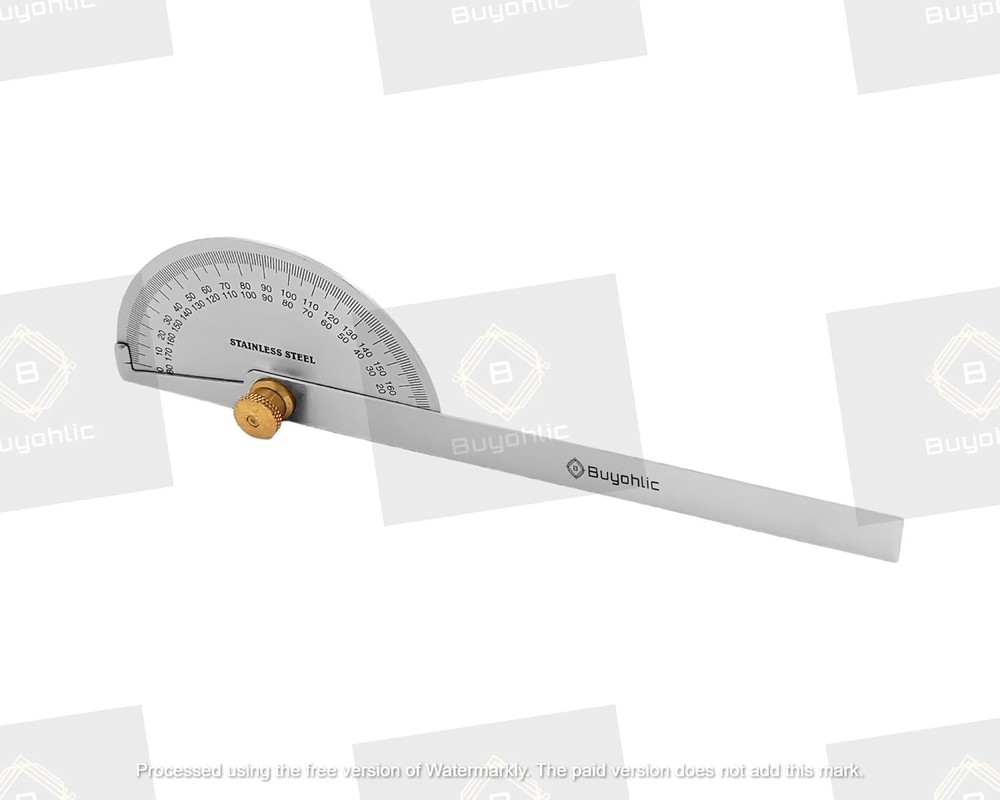 Stainless Steel Protractor 0-180 degrees Machine Tools (Degree Protractor)