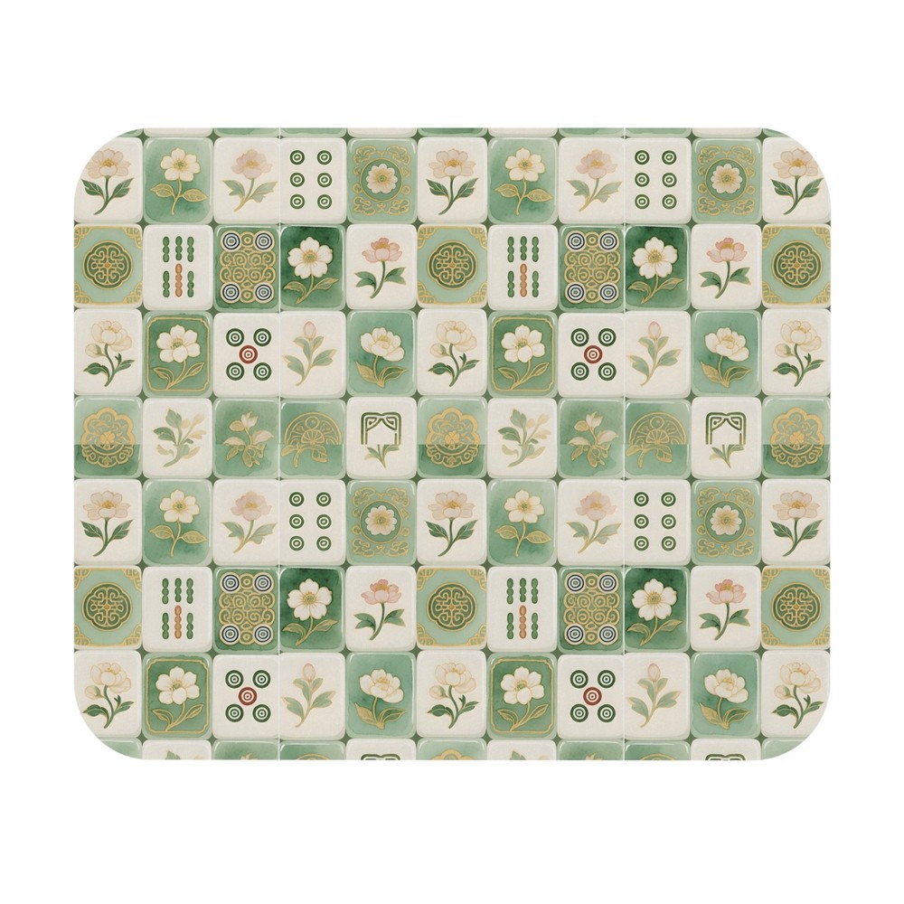 Decorative Mah Jongg Mouse Pad For Work Or Gaming, Desk Accessory