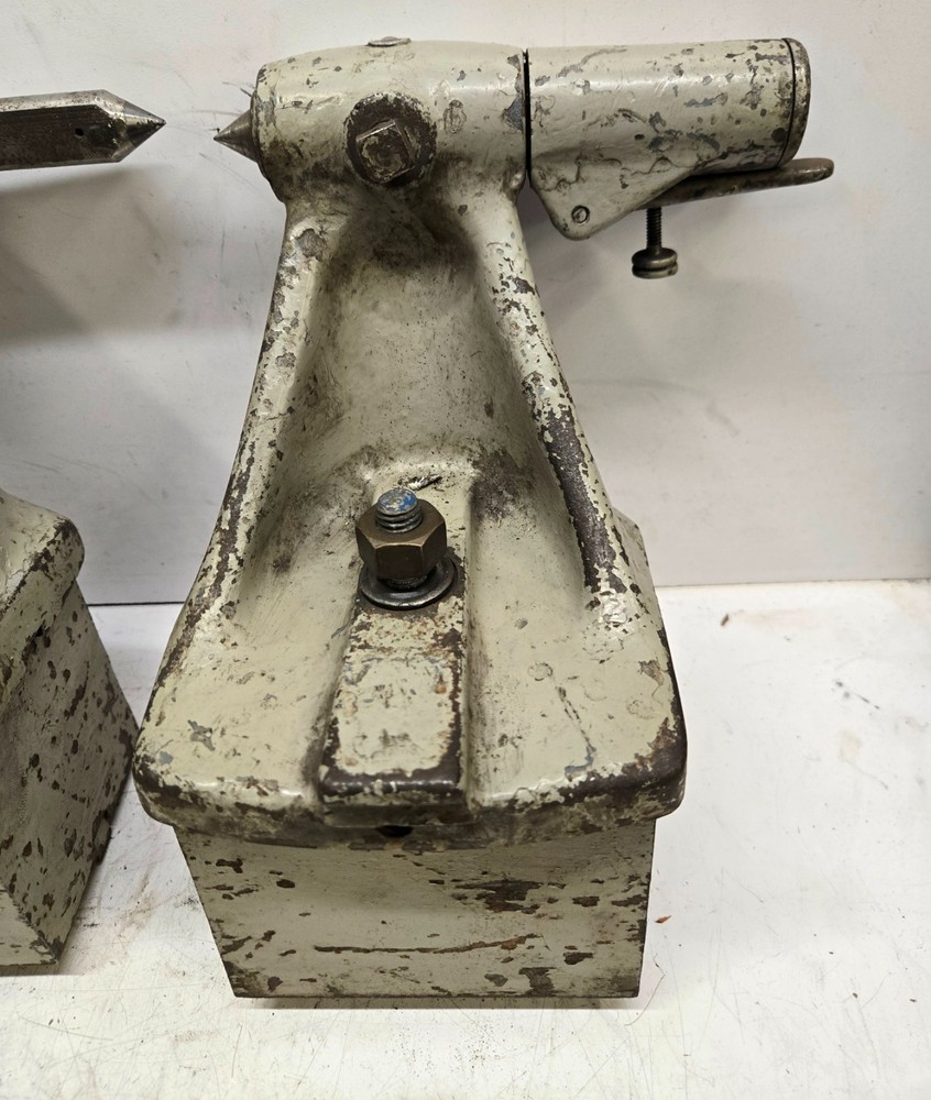 Cincinnati No 2 Tool & Cutter Grinder Tooling, Tailstock Centers w/ 4" Risers