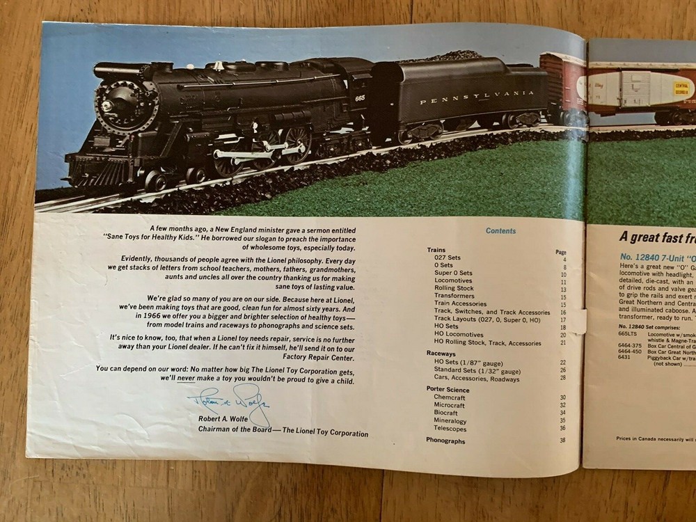 1966 Lionel Catalog
