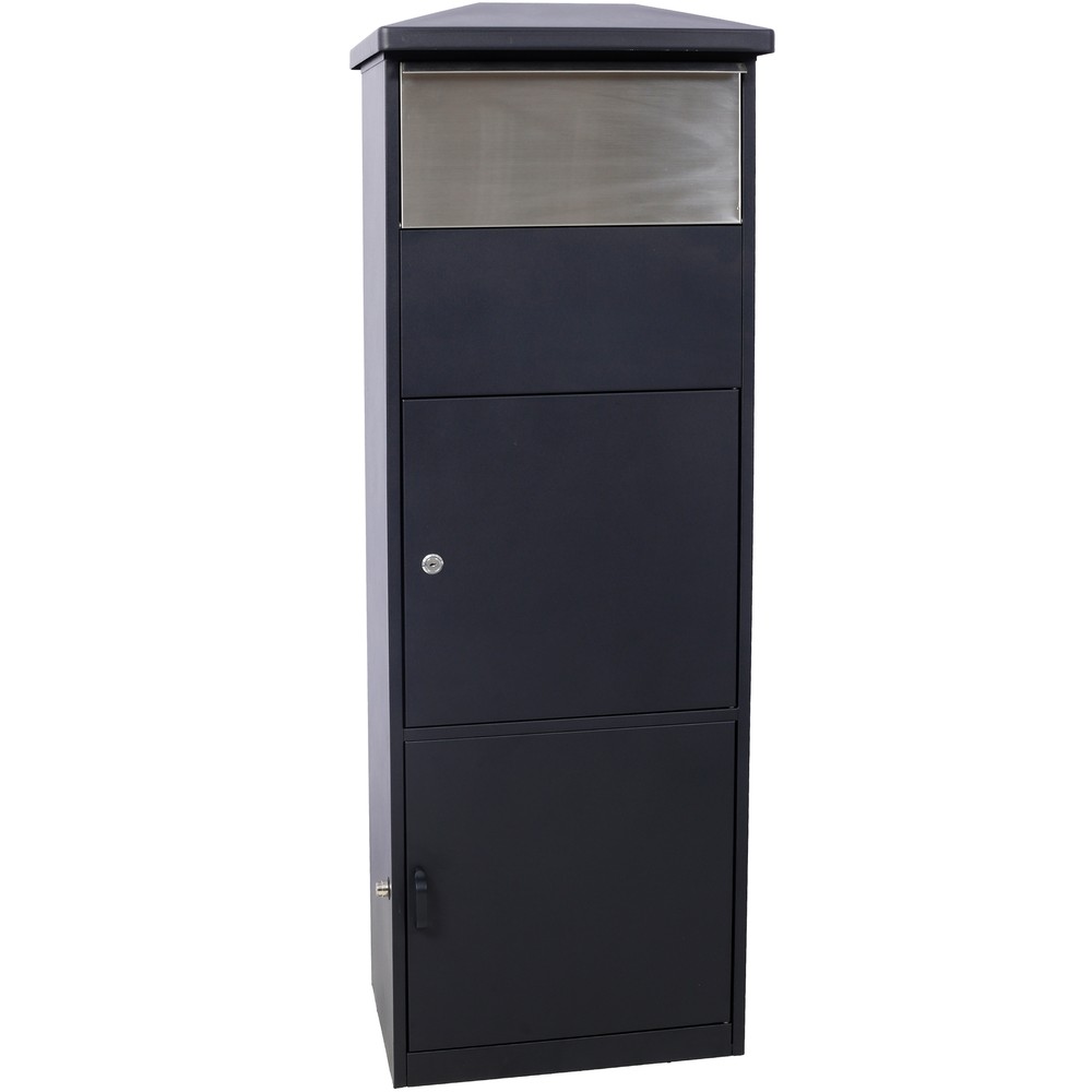 Large Package Delivery Parcel Mail Drop Box for Porch with Parcel Compartment