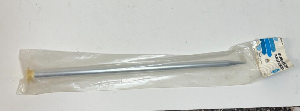Single Point Aluminum Knitting Needles 14" Size 17 Silver