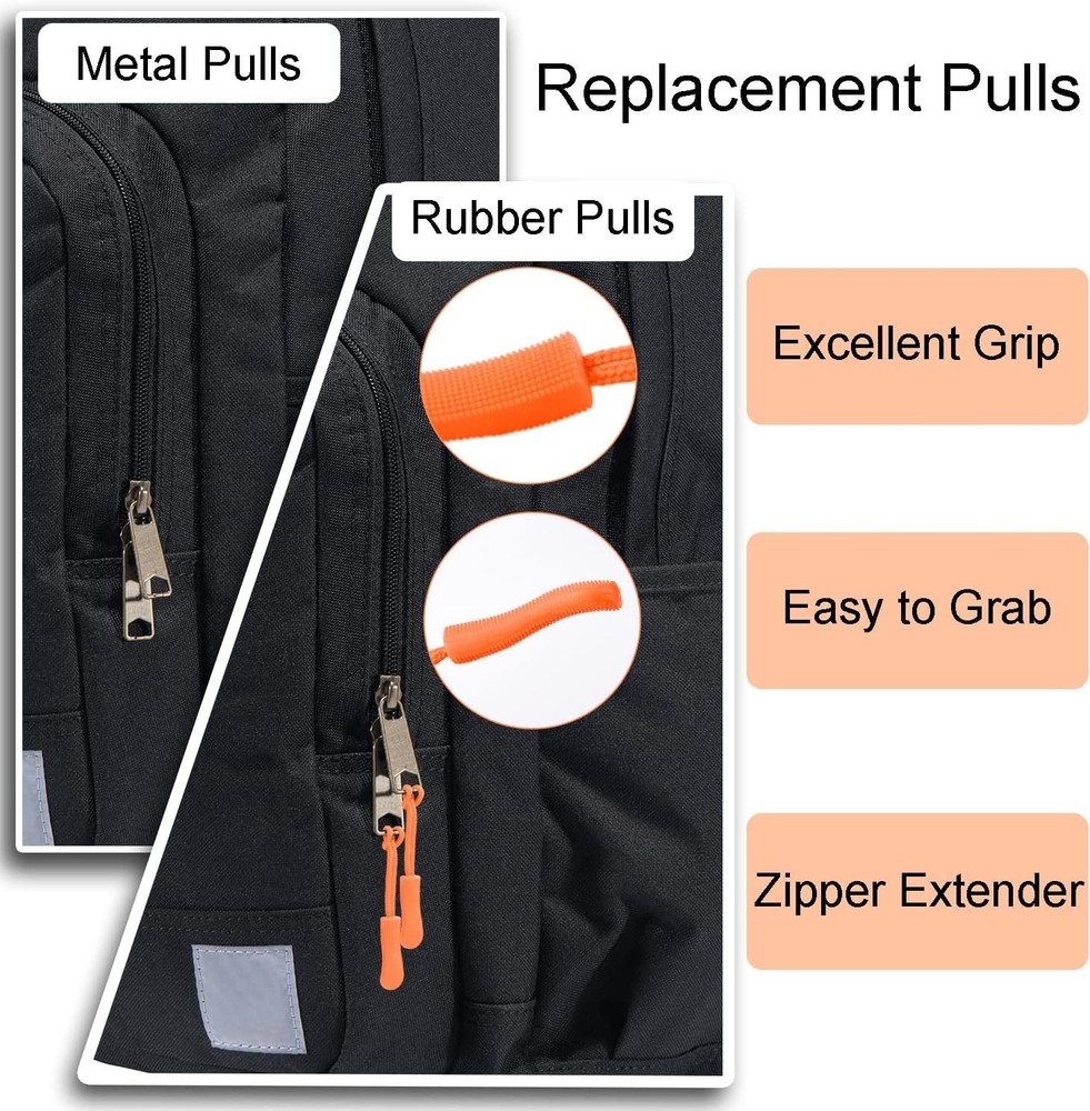 12Pack Zipper Pull Replacement, Golf Bag Parcord Zipper Pull Tab Replacement ...
