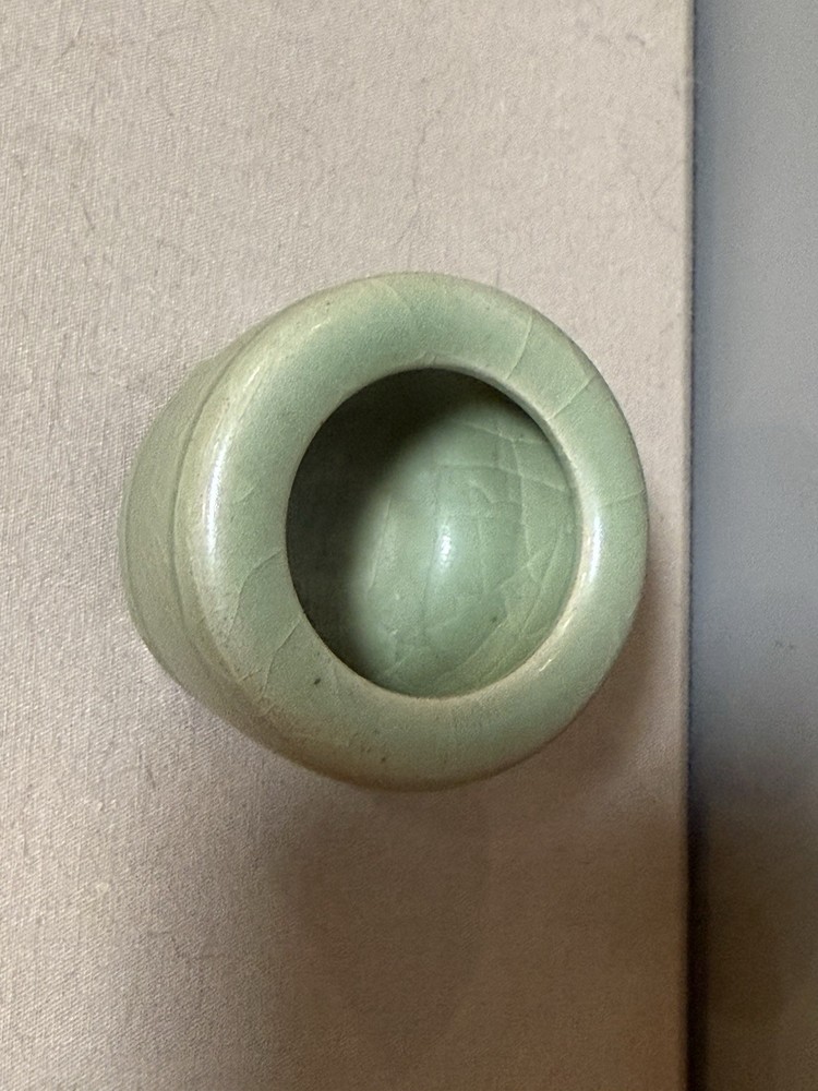 Ming Dynasty Longquan Mini Incense Burner - 明代龍泉迷你三足爐