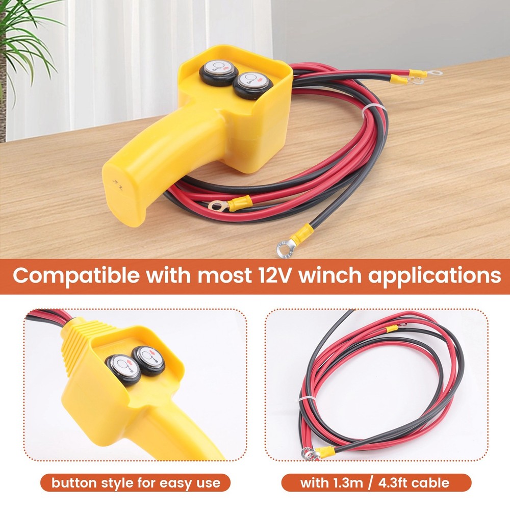 Car Winch Remote Control Winch Remote Control Button Kit Wired Winch7894