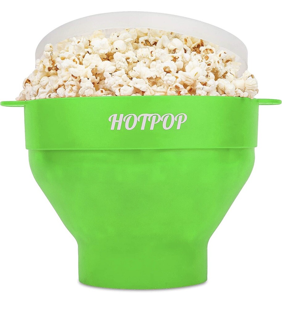 Microwave Silicone Popcorn Popper - HOTPOP / Green