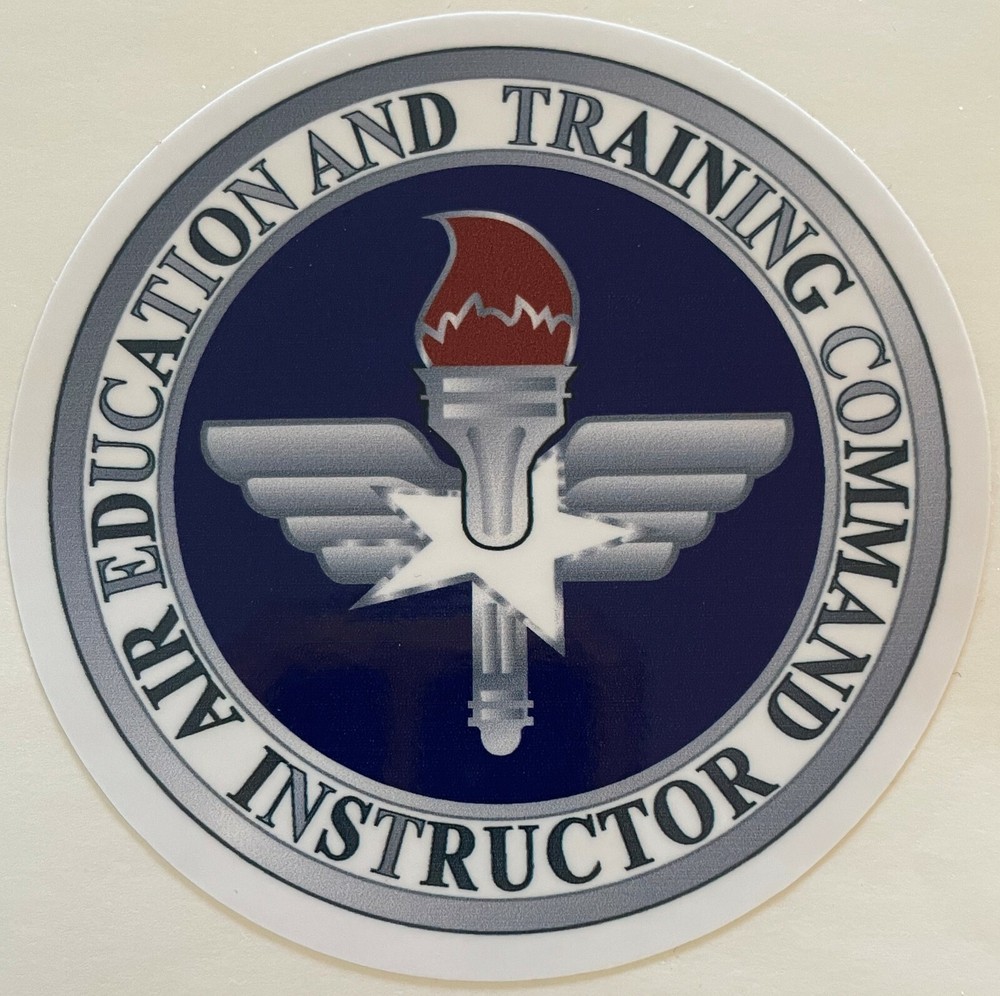 USAF Air Education and Training Command Instructor Sticker Waterproof D813