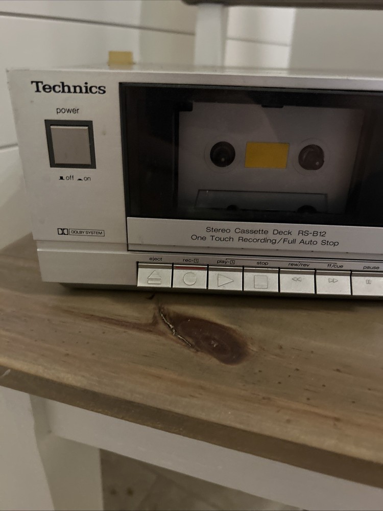 VINTAGE TECHNICS STEREO CASSETTE DECK RS-B12 DOLBY SYSTEM ONE TOUCH RECORD