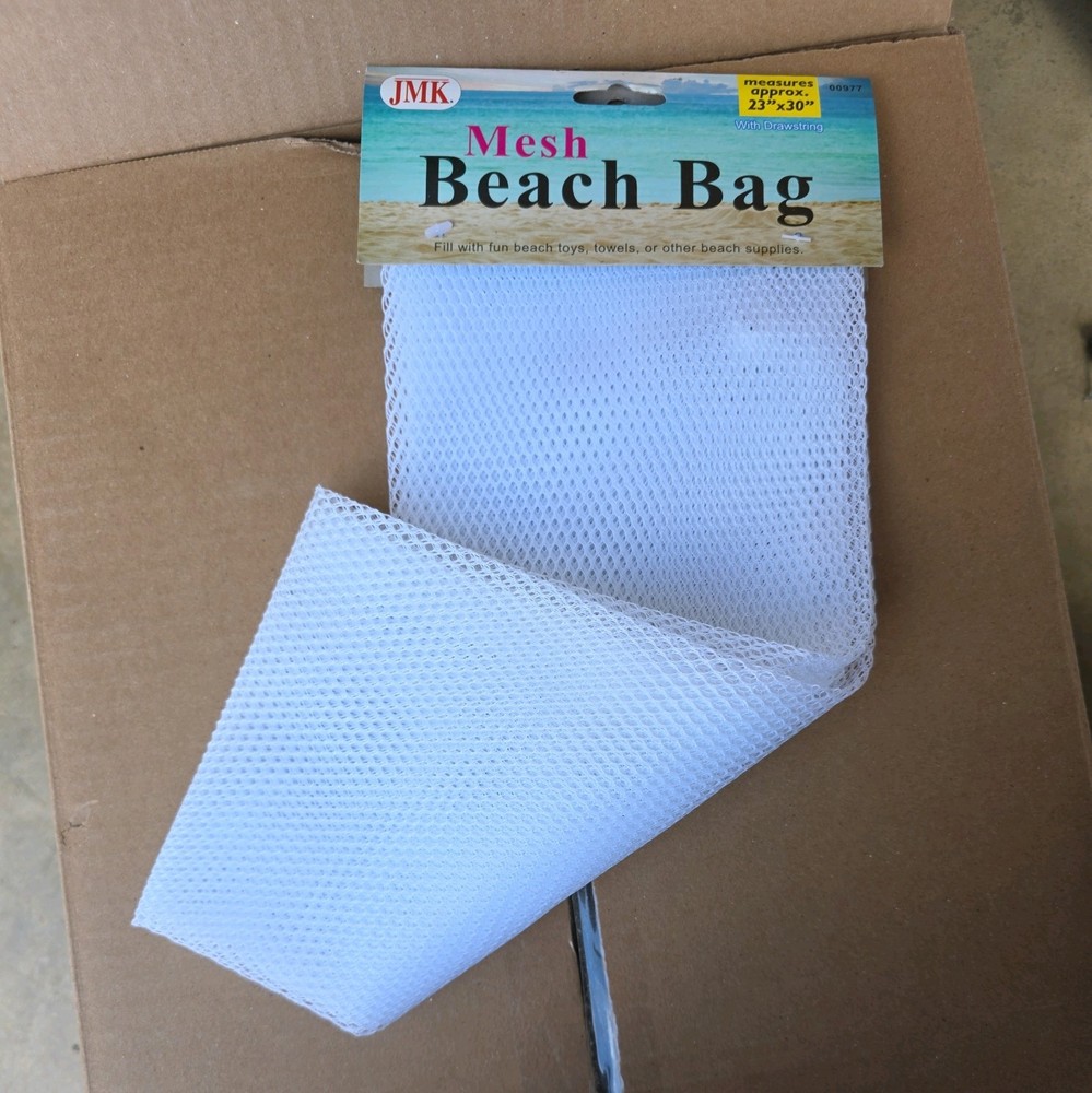 Mesh Drawstring Beach Bag 23 X 30
