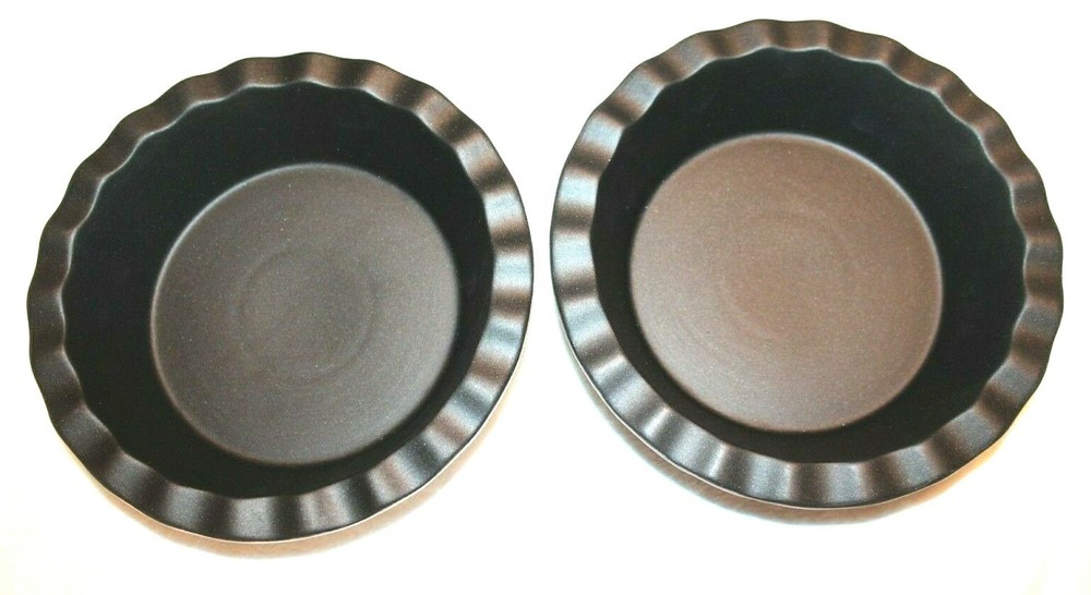 Parini Cookware Glazed Non-Stick Stoneware Ceramic Bakeware Pie Dish set