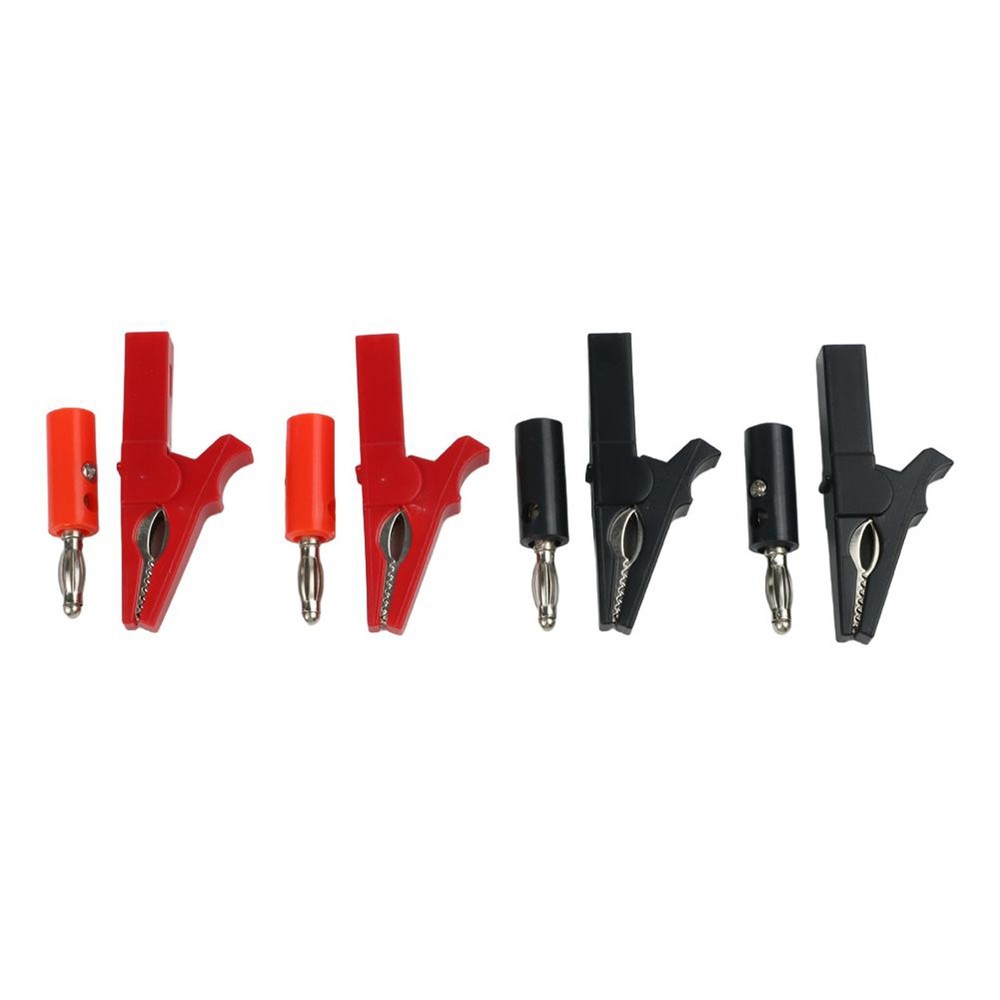 Electrical Testing Kit 4 Pair For Alligator Clips with Banana Connectors
