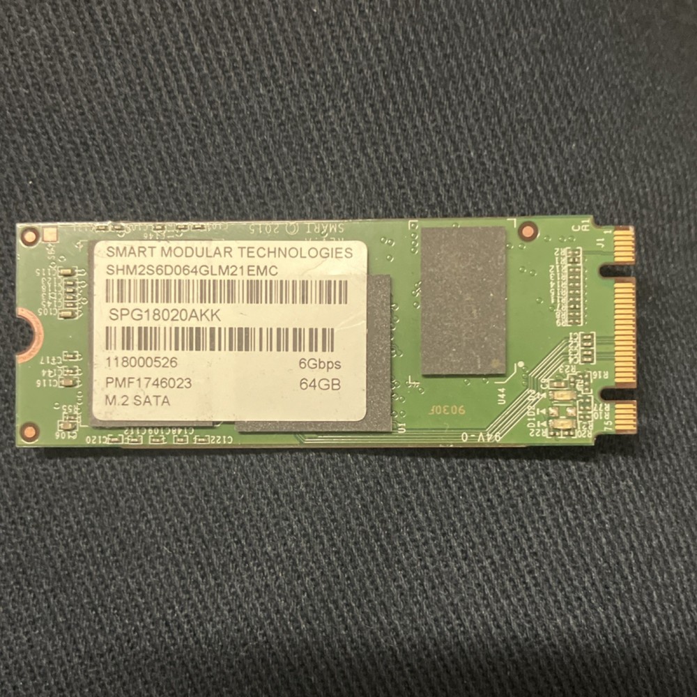 SMART Modular Technologies SHM2S6D064GLM21EMC M.2 SATA 64GB Internal SSD Green