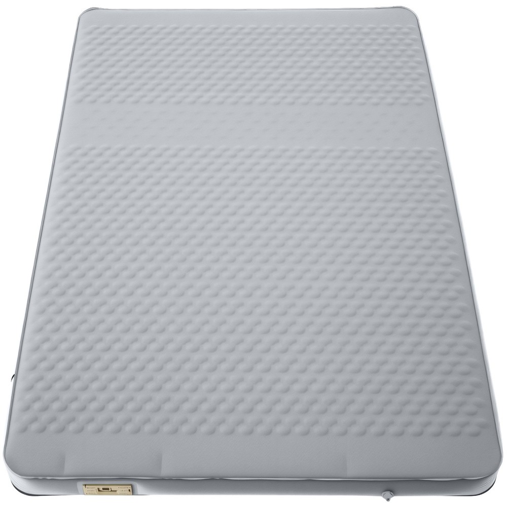 ABORON Memory Foam Self-Inflating Pad – 4" Thick, Comes with Electric Pump