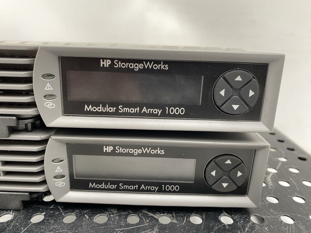 LOT OF 2 HP STORAGEWORKS MODULAR SMART ARRAY 1000