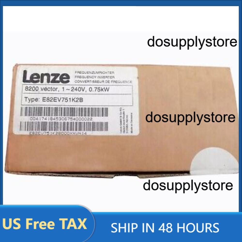 US Free TAX LENZE NEW E82EV751K2B E82EV751_2B Inverter 8200 Vector E82EV7512B