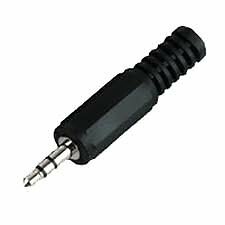 STEREO 3.5mm MINI PLUG BLACK PLASTIC SCREW APART HANDLE