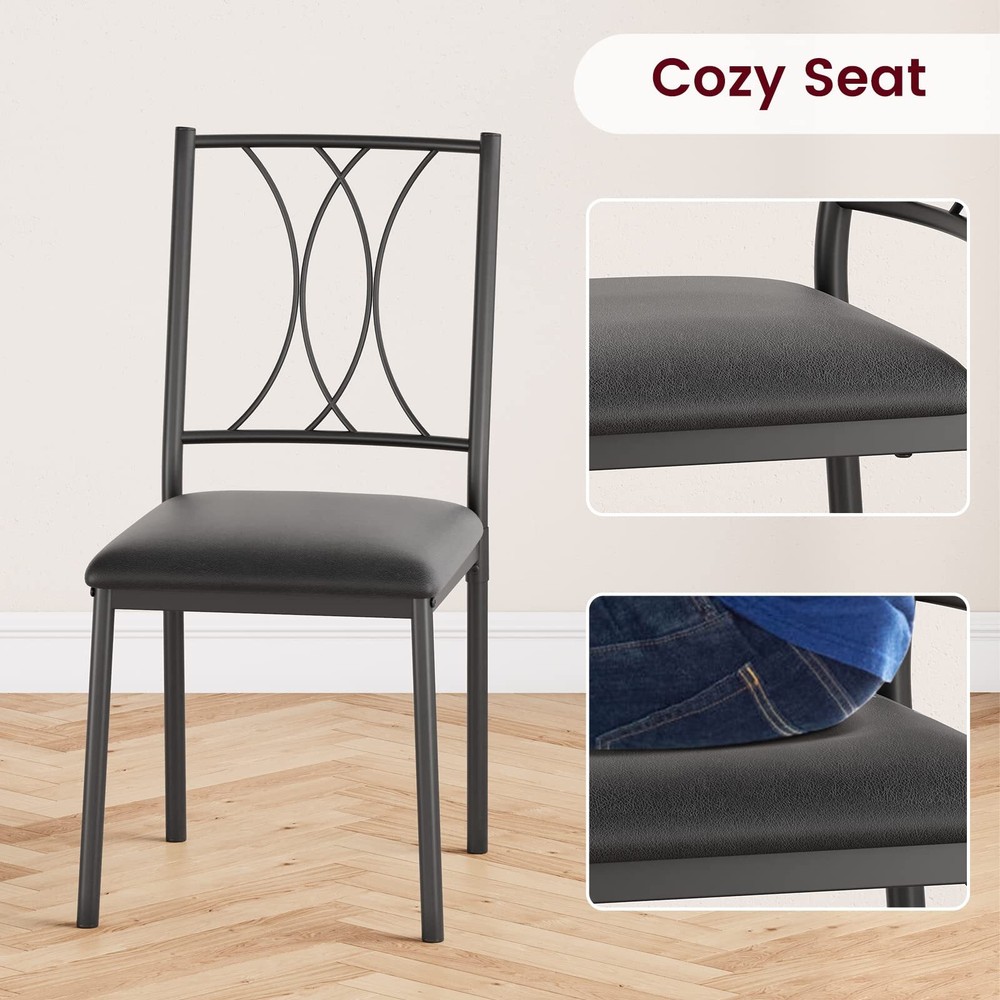 😸😸➕✔️NEW 5-Piece Dining Table Set for Small Space Kitchen Table Set for 4 Retr