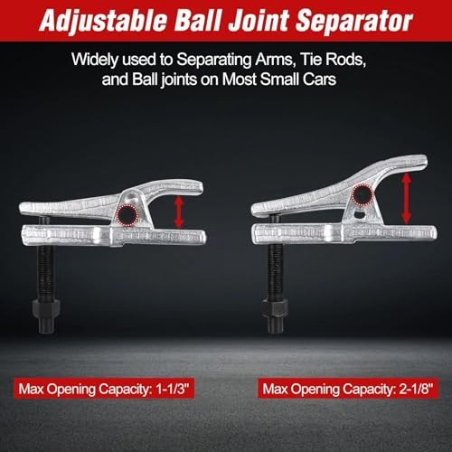 Ball Joint Separator Adjustable Ball Joint Removal Tool Opening Range 1-1/3"