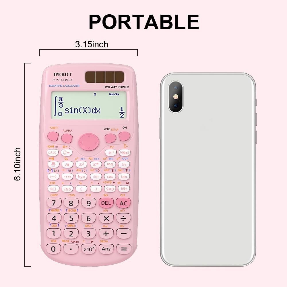 Scientific Calculators, Pink Scientific Calculator 417 Function, Desktop Math...
