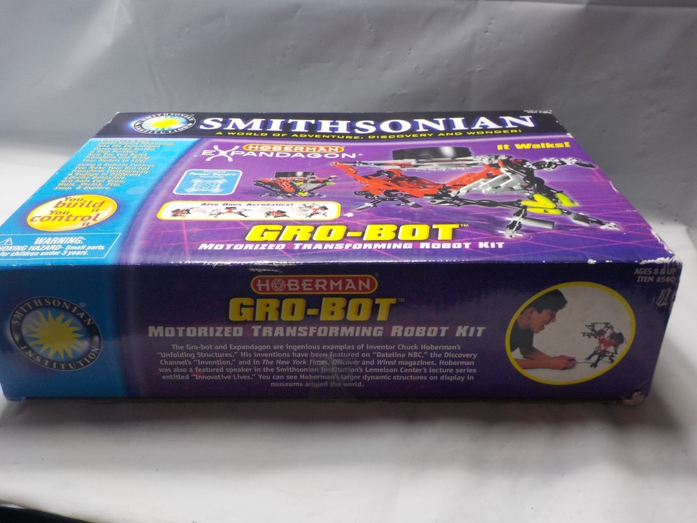 Smithsonian-Hoberman Expandagon GRO-BOT Motorized Transforming Robot Kit