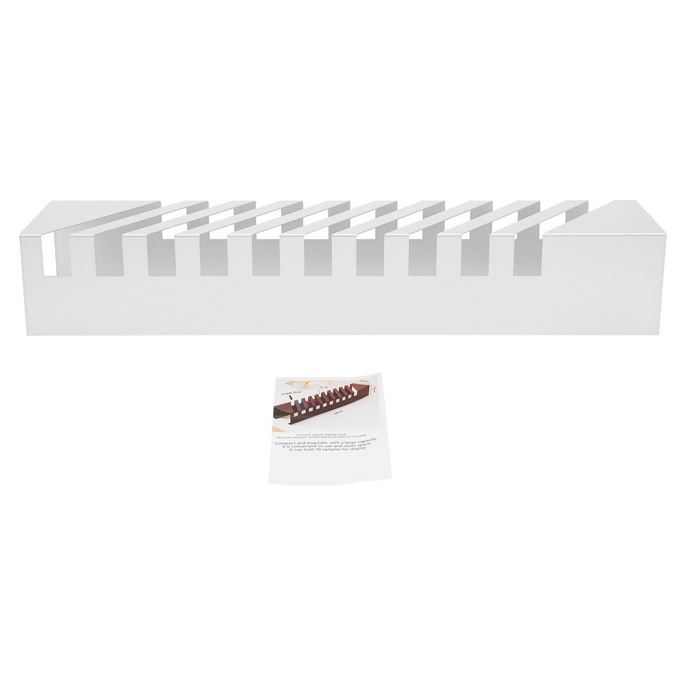Small Tile Display Rack, Countertop 10 Slots Tile Display Stand, Tile Display