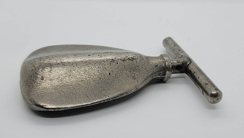 Antique Heavy Metal Nutcracker - Screw Twist, Solid Turn Handle, Nuts Thread, 6"