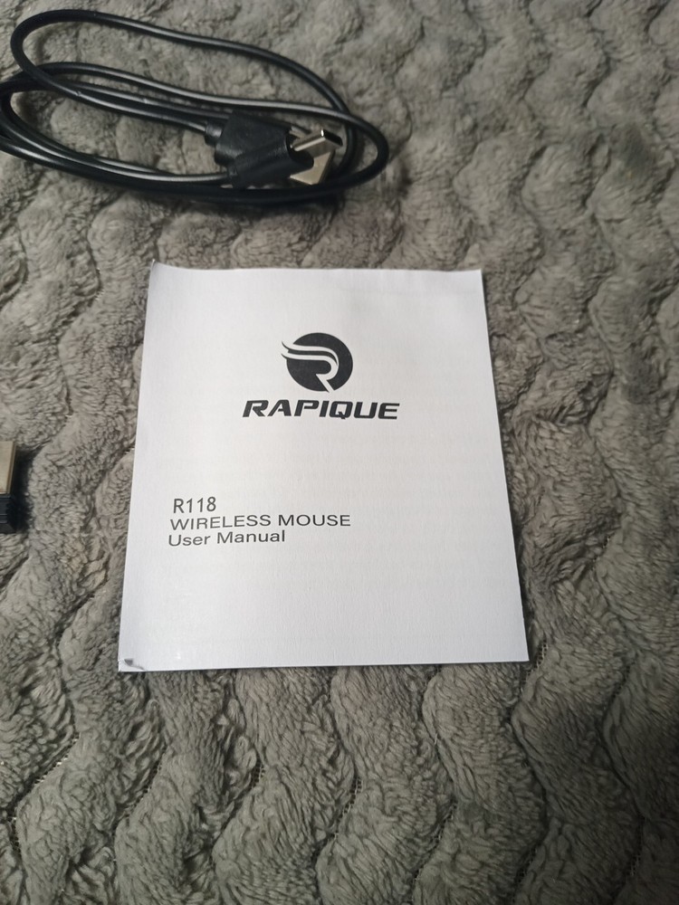RAPIQUE Bluetooth Wireless Mouse Rechargeable Multi-DeviceTri-Mode, Black