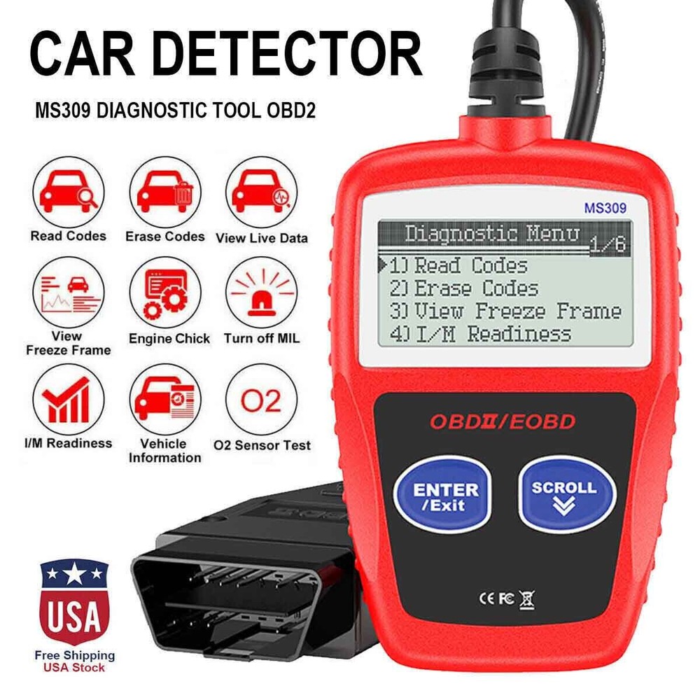 Car Bluetooth Scanner Code Reader OBDII MS309 Read Diagnostic Tool