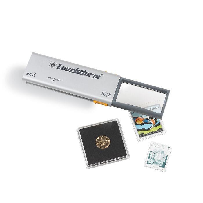 Lighthouse Duplex LED Lighted Pull-Out Magnifier with 3x and 6x Magnification