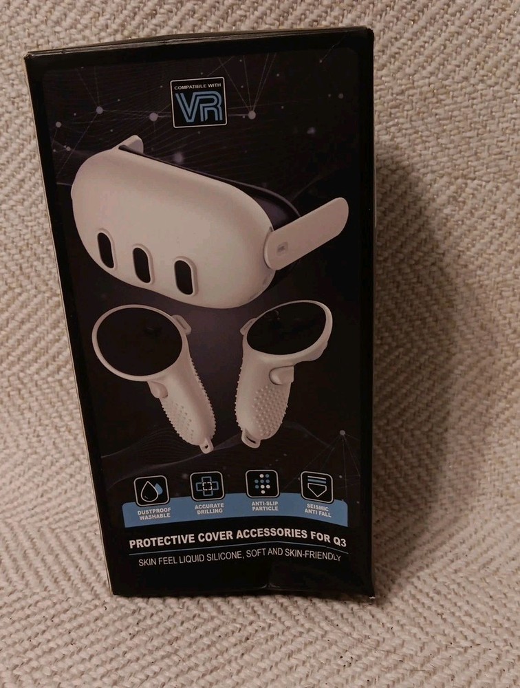 VR Controller Silicone Shell Case Face Covers For Oculus Quest 2 Accessories Set