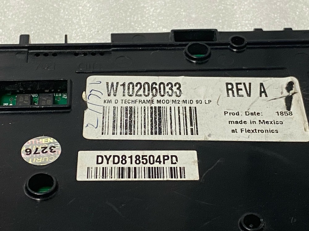 Whirlpool Electronic Control W10206033