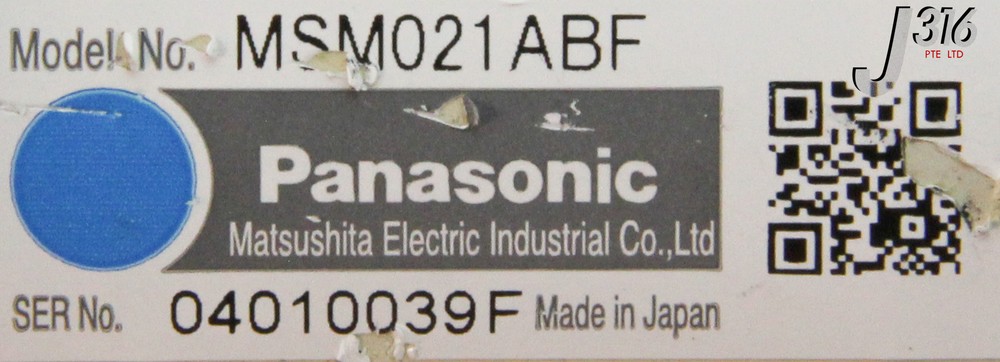 8910 PANASONIC SERVO MOTOR MSM021ABF