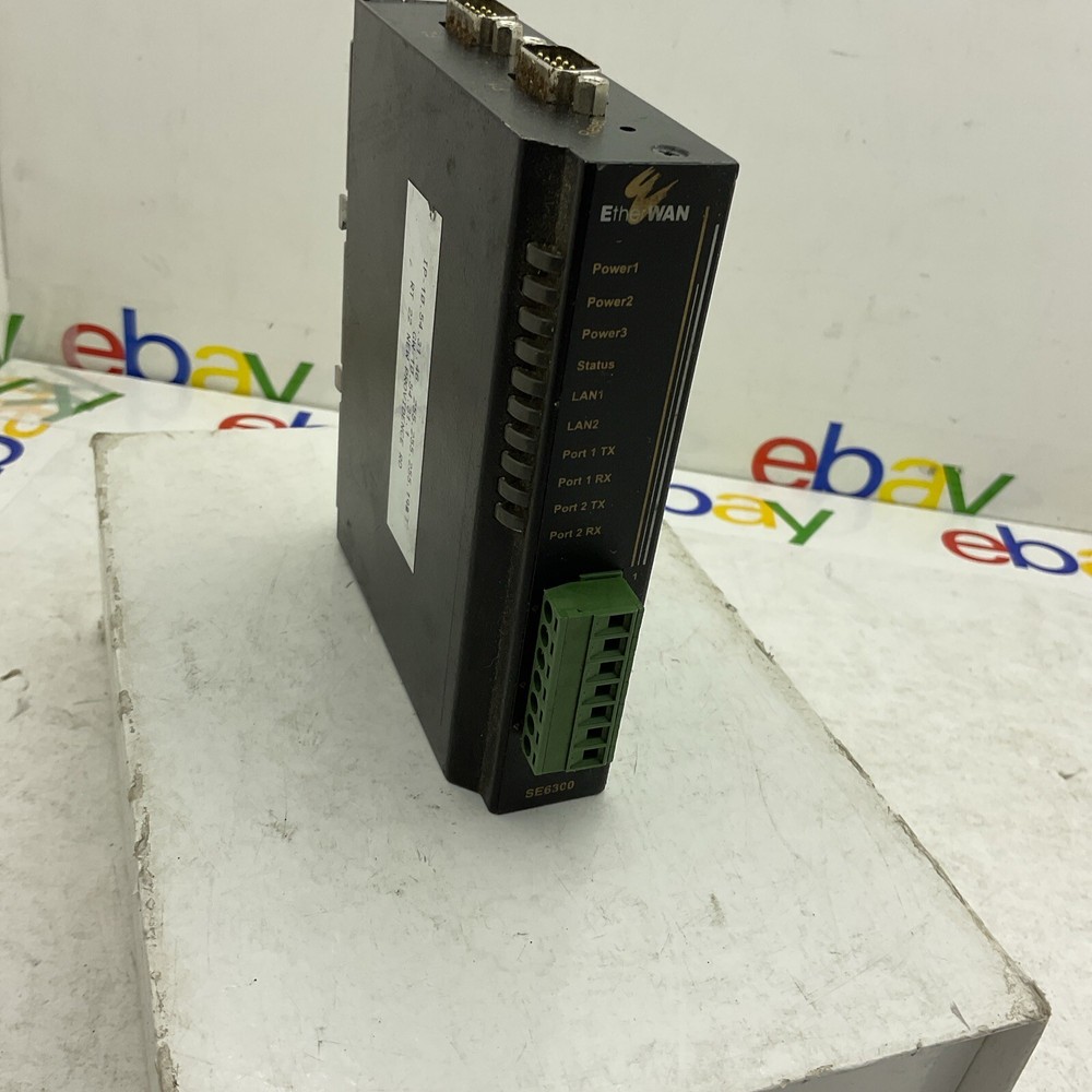 Etherwan SE6304-00B Serial Device Server w/ 2-10/100TX Working Order Free Ship