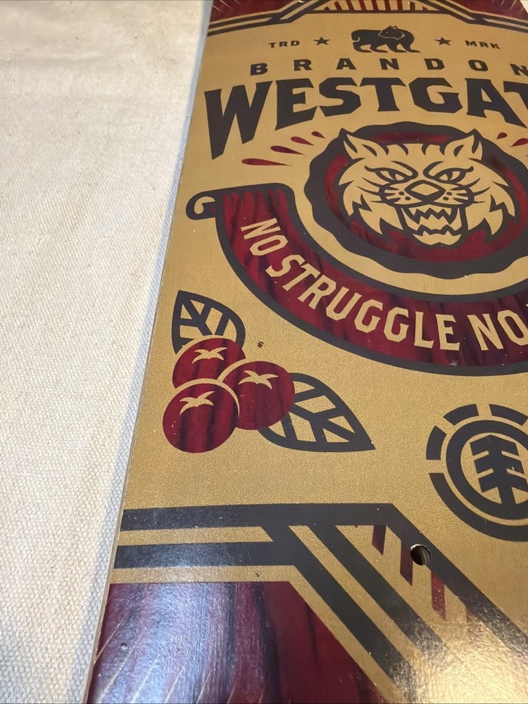 Element Skateboards Brandon Westgate No Struggle No Progress Pro Deck