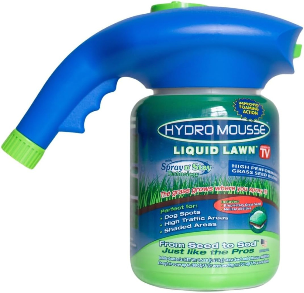 Hydro Mousse Liquid Lawn Kit with Spray N' Stay Technology (High Performance Gra
