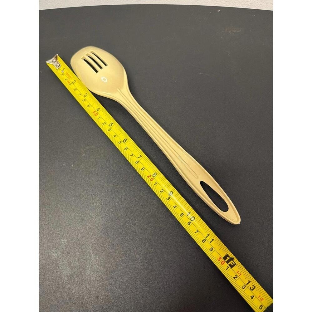 Vintage Slotted Plastic Nylon Serving Spoon