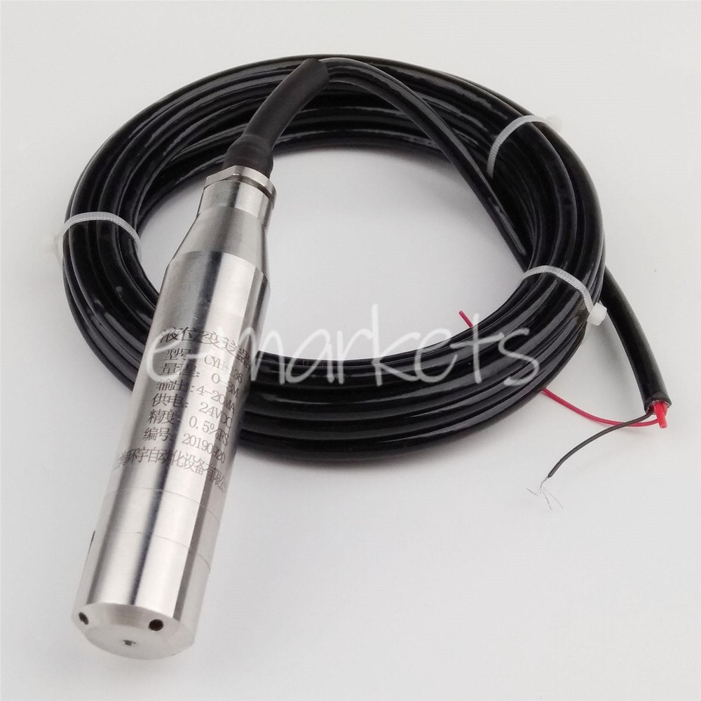 ONE 4-20MA 3.0m Range Water Level Transmitter Liquid Level Transducer Sensor NEW