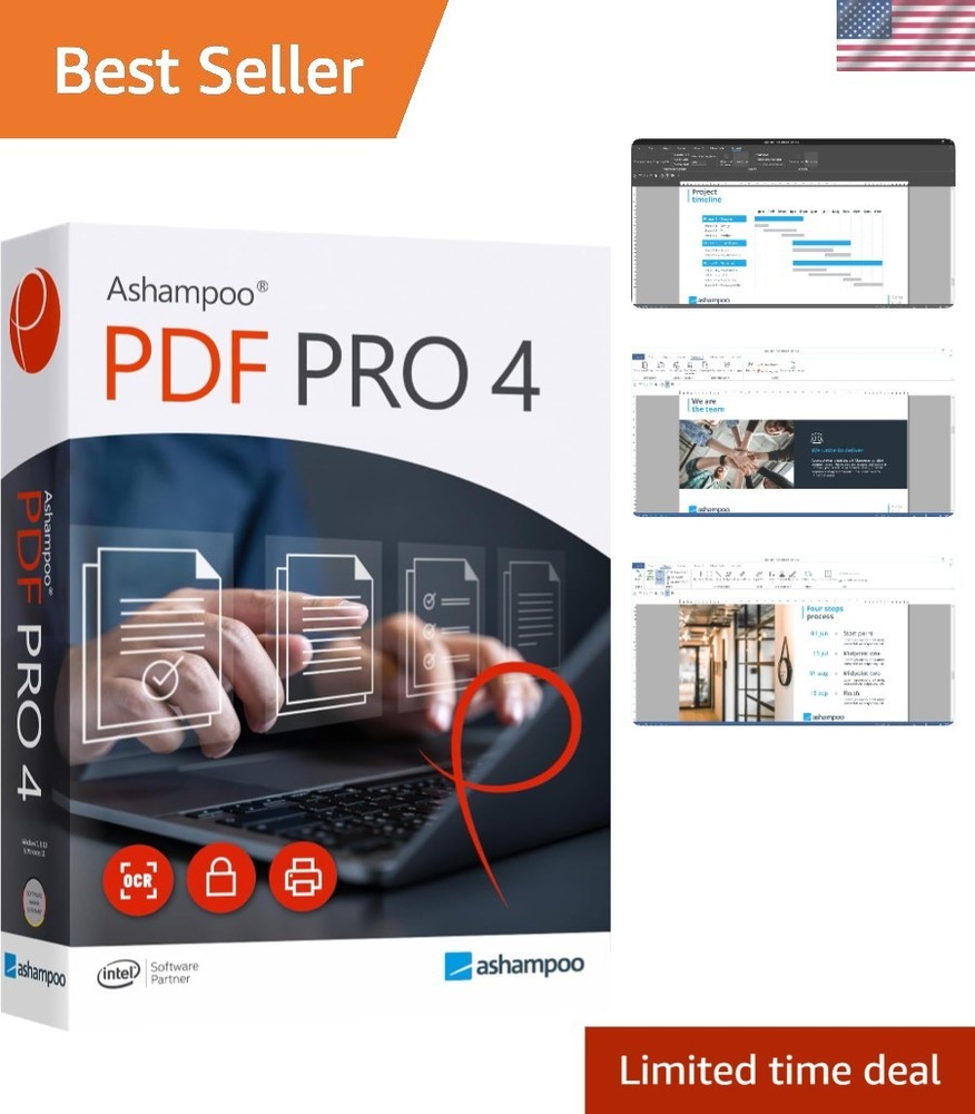 PDF Pro 4 - incl. OCR - sign PDFs - create forms - edit, convert, comment, cr...